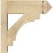 Ekena Millwork Merced Rough Sawn Arts and Crafts Outlooker, Douglas Fir, 6"W x 16"D x 16"H OUT06X16X16MRC03RDF - alternate 3
